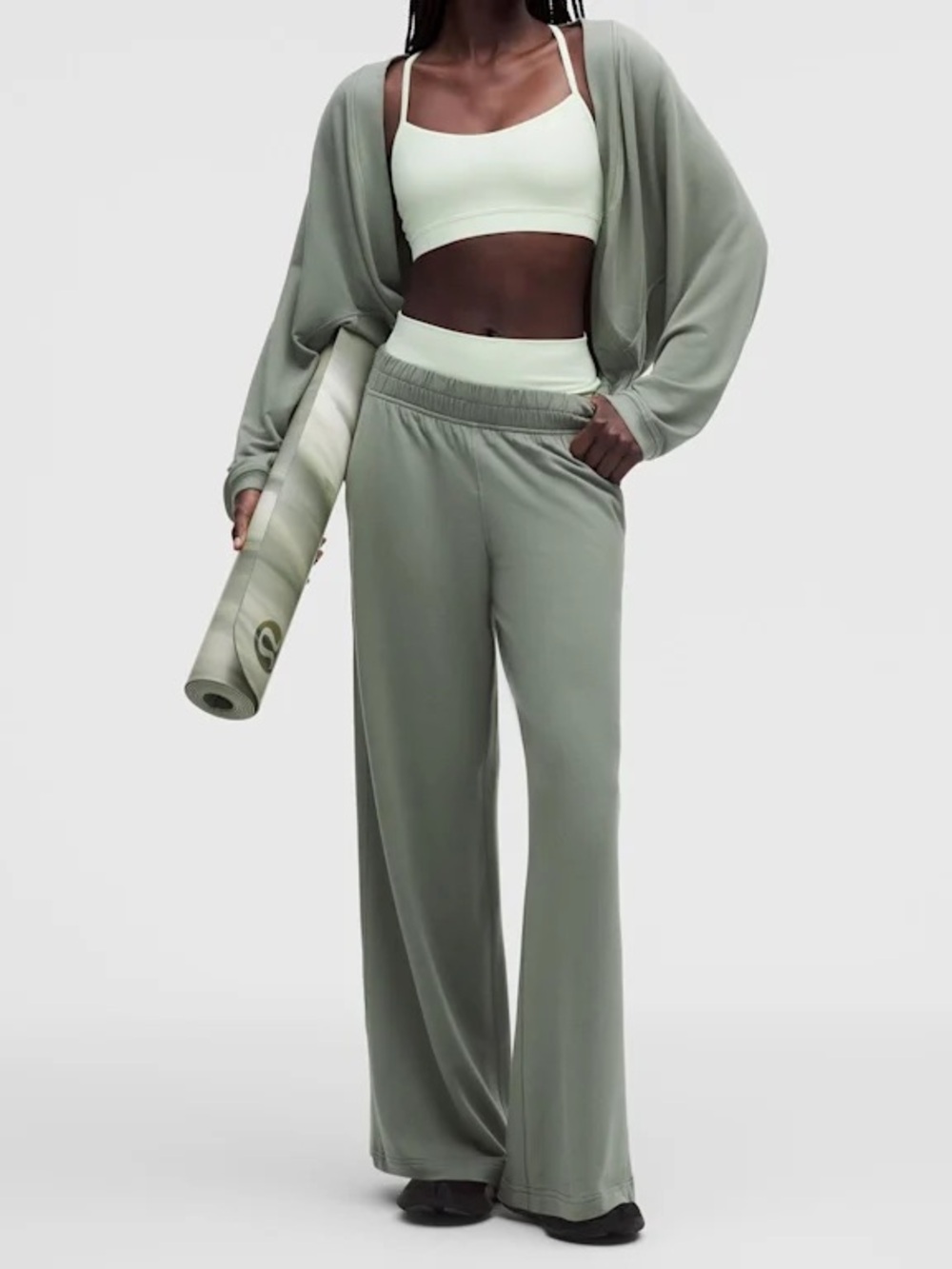 lululemon be calm mid rise wideleg pant - Picture 2 of 8